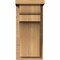 Ekena Millwork Yorktown Smooth Corbel w/Backplate, Western Red Cedar, 7 1/2"W x 8"D x 16"H COR08X08X16YOR01SWR - alternate 4